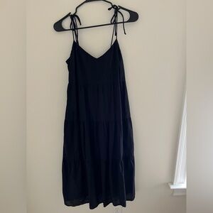 Abercrombie & Fitch Black Midi Dress